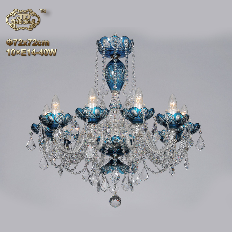 欧式吊灯 捷克进口10头蓝色刻花水晶灯碟吊灯 ¥36699元 会员优惠 欧式吊灯 捷克进口10头蓝色刻花水晶灯碟吊灯 ¥36699元 会员优惠